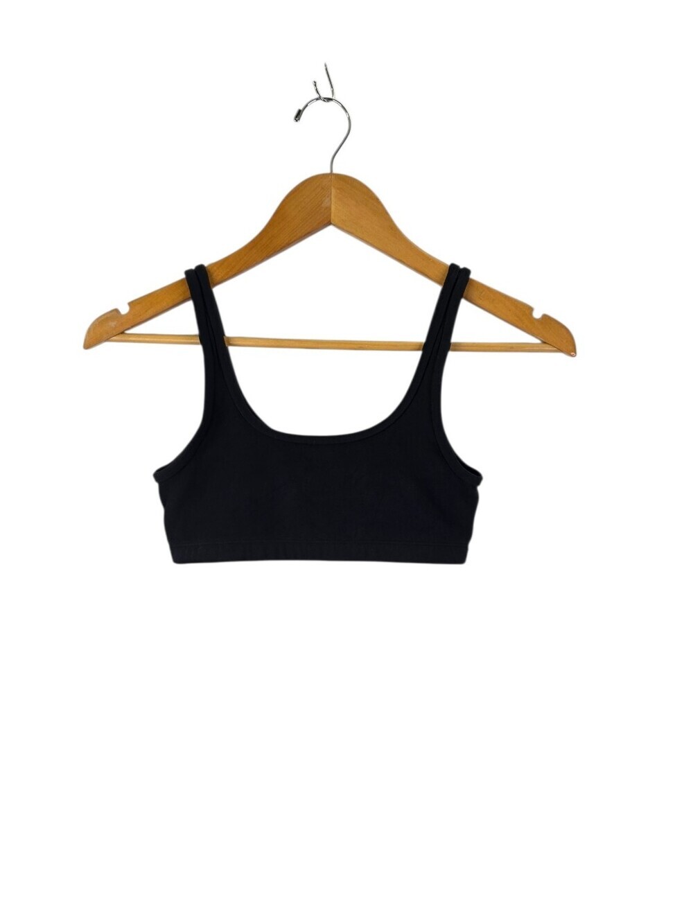 Aritzia TNA Butter Mini Longline Bra Top Black Women’s Size XS Sport Athletic